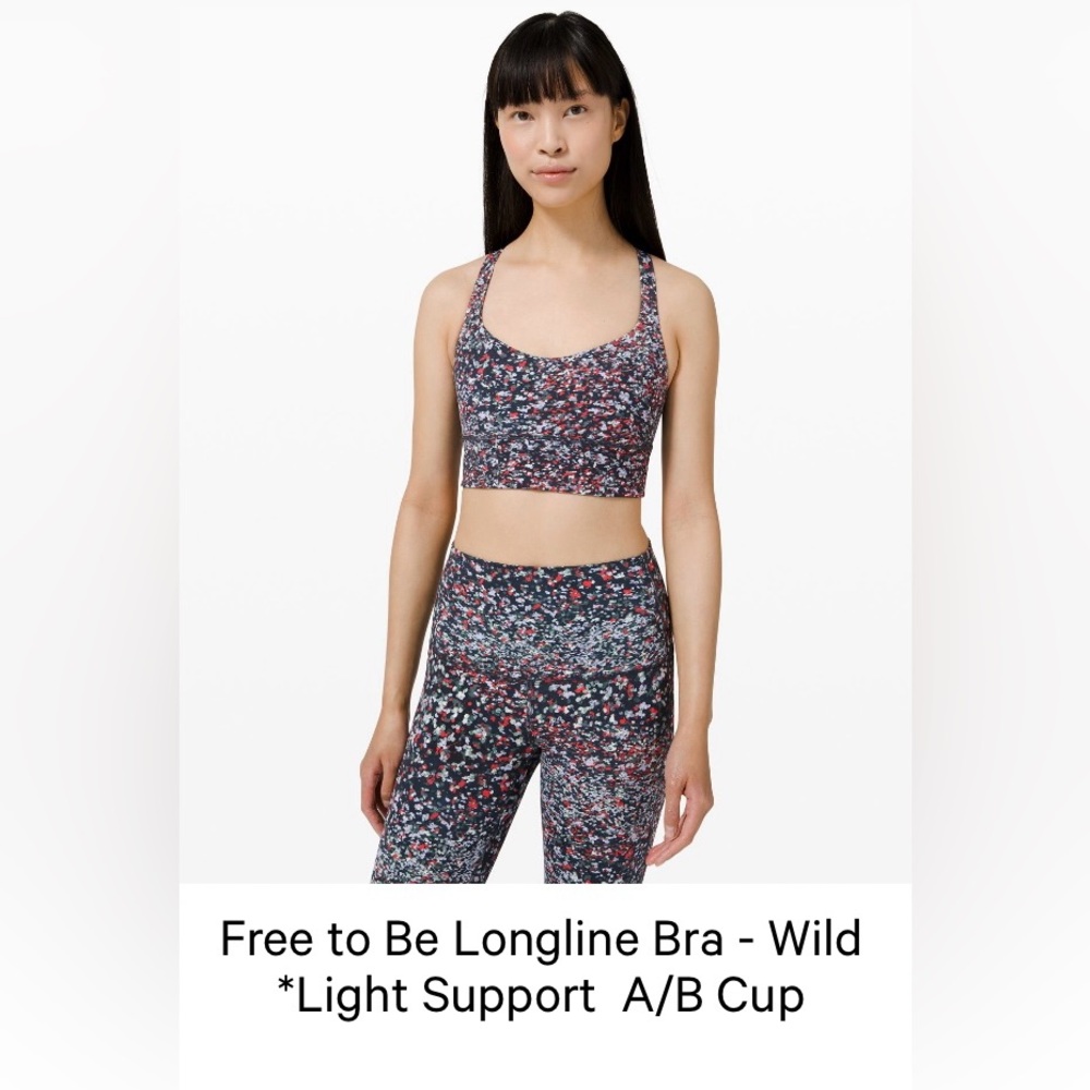 Lululemon Free to Be Longline Bra – Wild | Light Support A/B Cup